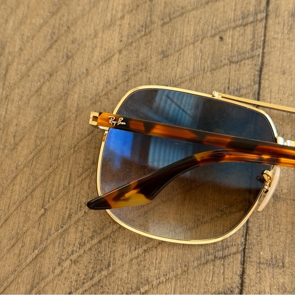 Ray Ban Sunglasses RB3699 Gold Frame with Brown Gradient Lenses, 59-18-145 - Picture 14 of 14